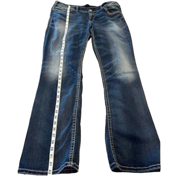 Silver Jeans Womens size 31 Suki Boot Blue - Picture 4 of 4